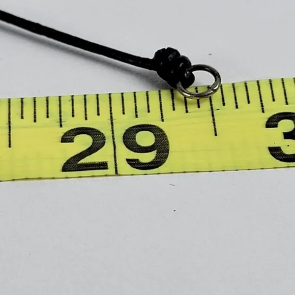 Silpada Sterling Silver Geometric Charm Black Leather Cord Necklace 21.5 In - Picture 7 of 8